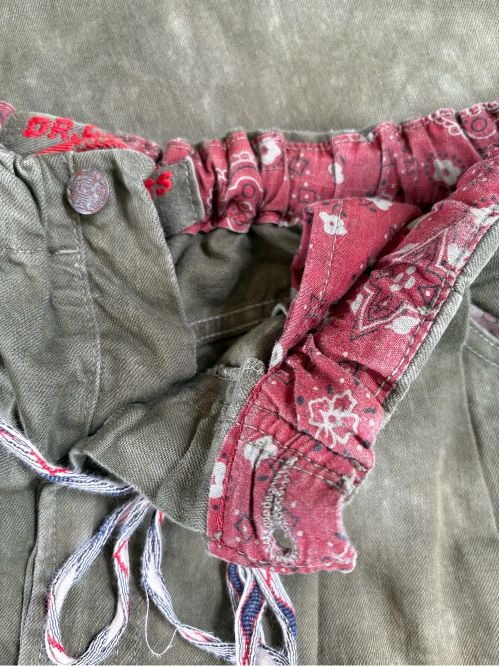 Dr. Collectors Relaxed Tie-Dye Chinos in Olive Brown